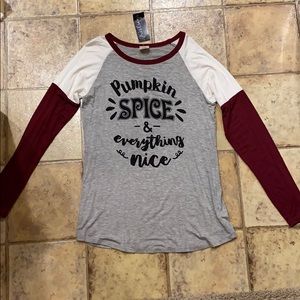 Pumpkin spice jersey tee